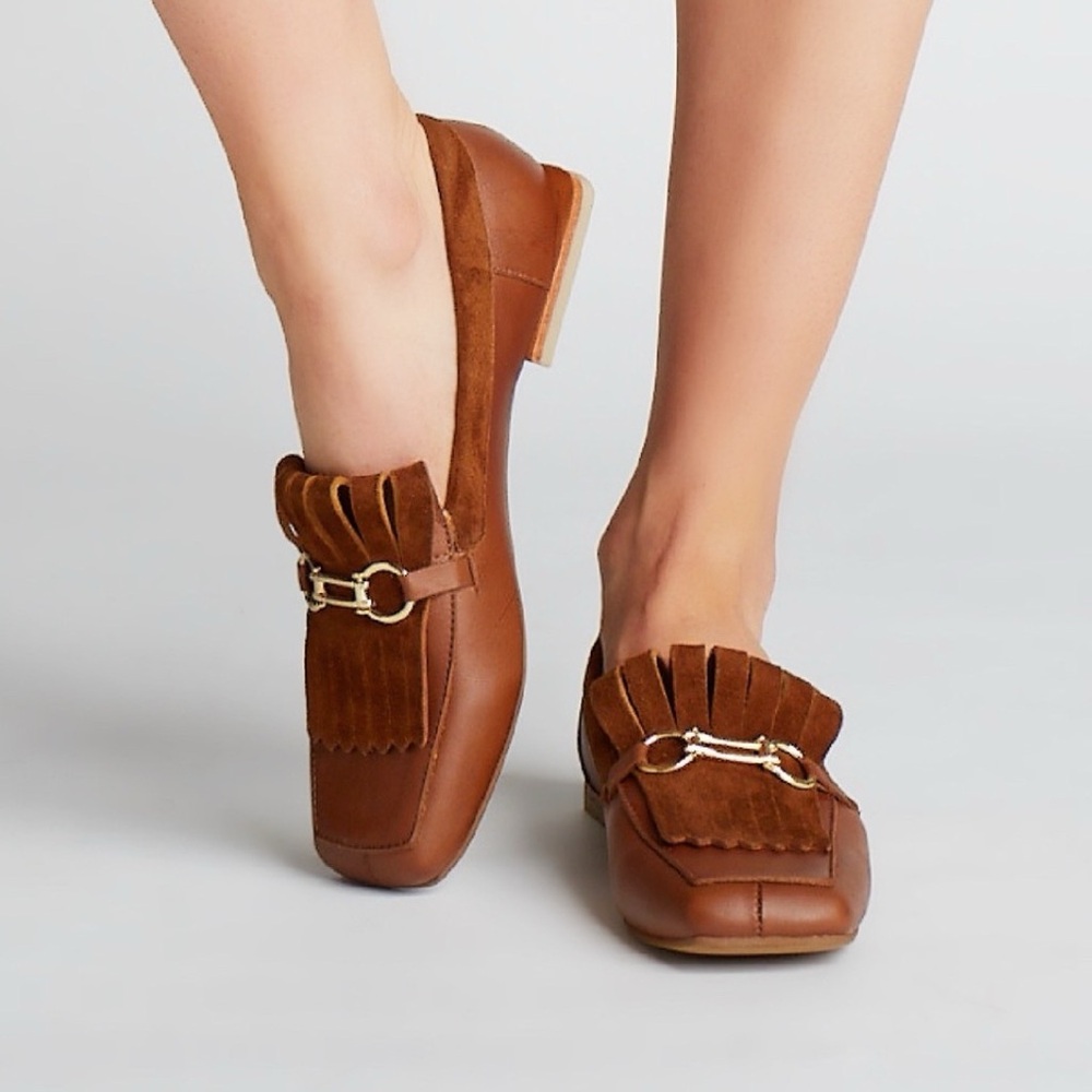 Stivali New York Divinity loafer in tan size US 6/EU 36